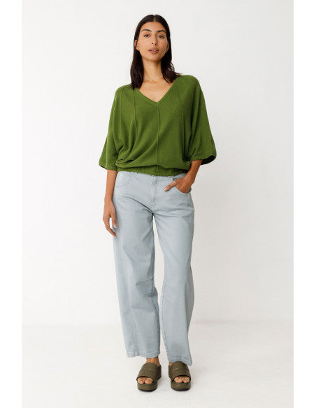 Olaia-Gots Sweater by SKFK in Dark Green