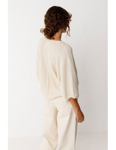 Olaia-Gots Sweater by SKFK in Ivory