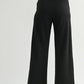Wide Leg Ponte Knit Pants by Fun2Fun in Black