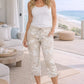 Stretch Poplin Capri Pants by Dash Clothing