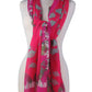 Little Guinea Fowls Wool Stole by Supplement d'AM in Pintade Framboise
