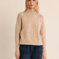 Openwork Knit Sweater by Molly Bracken in Golden Beige