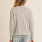 Openwork Knit Sweater by Molly Bracken in Silvery Grey
