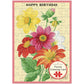 Happy Birthday Language of Flowers Puzzle Greeting Card by Cavillini Papers & Co