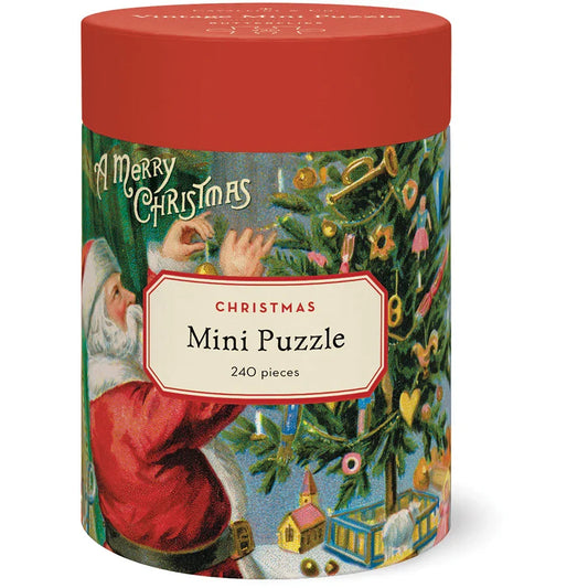 Christmas Santa 240 Pieces Mini Puzzle by Cavallini Papers & Co