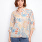 Printed Viscose Button Up Blouse by Charlie B in Coraline