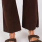 Bambino Scissor Hem Crop Baby Flare Jean By Letter to Juliet in Chocolate