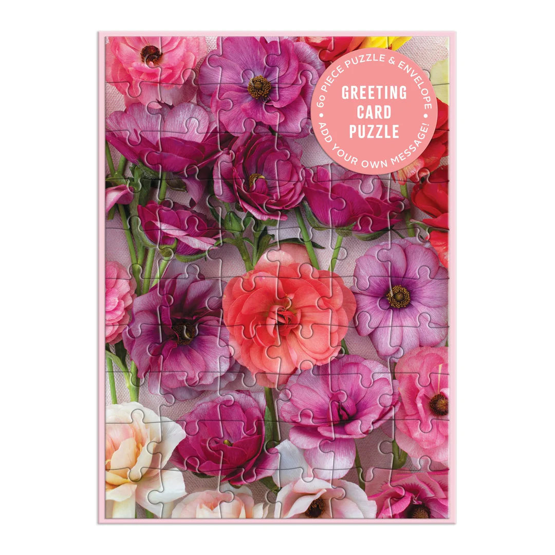 Puzzle Greeting Ranunculus by Chronicle Books