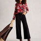Clara Long Sleeve Tee by White Stuff in Red Print