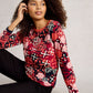 Clara Long Sleeve Tee by White Stuff in Red Print