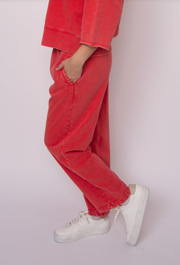 Padmala French Terry Pants by RD Style in Cherry