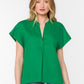 Redell Top by Velvet Heart in Green Foliage