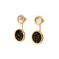 Riley Bezel Jacket Earring by Brackish