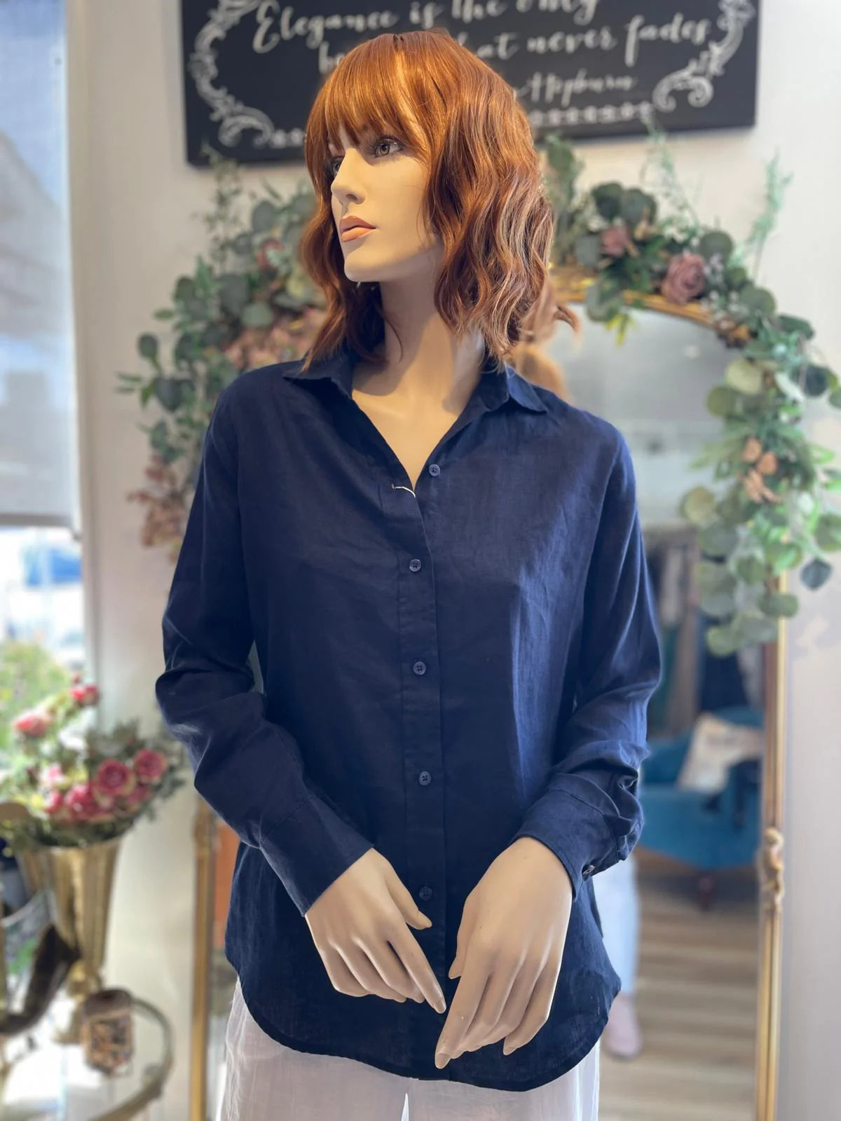 Button Shirt by Pure Amici in Navy