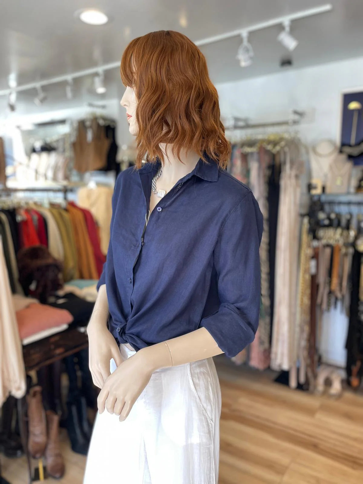 Button Shirt by Pure Amici in Navy