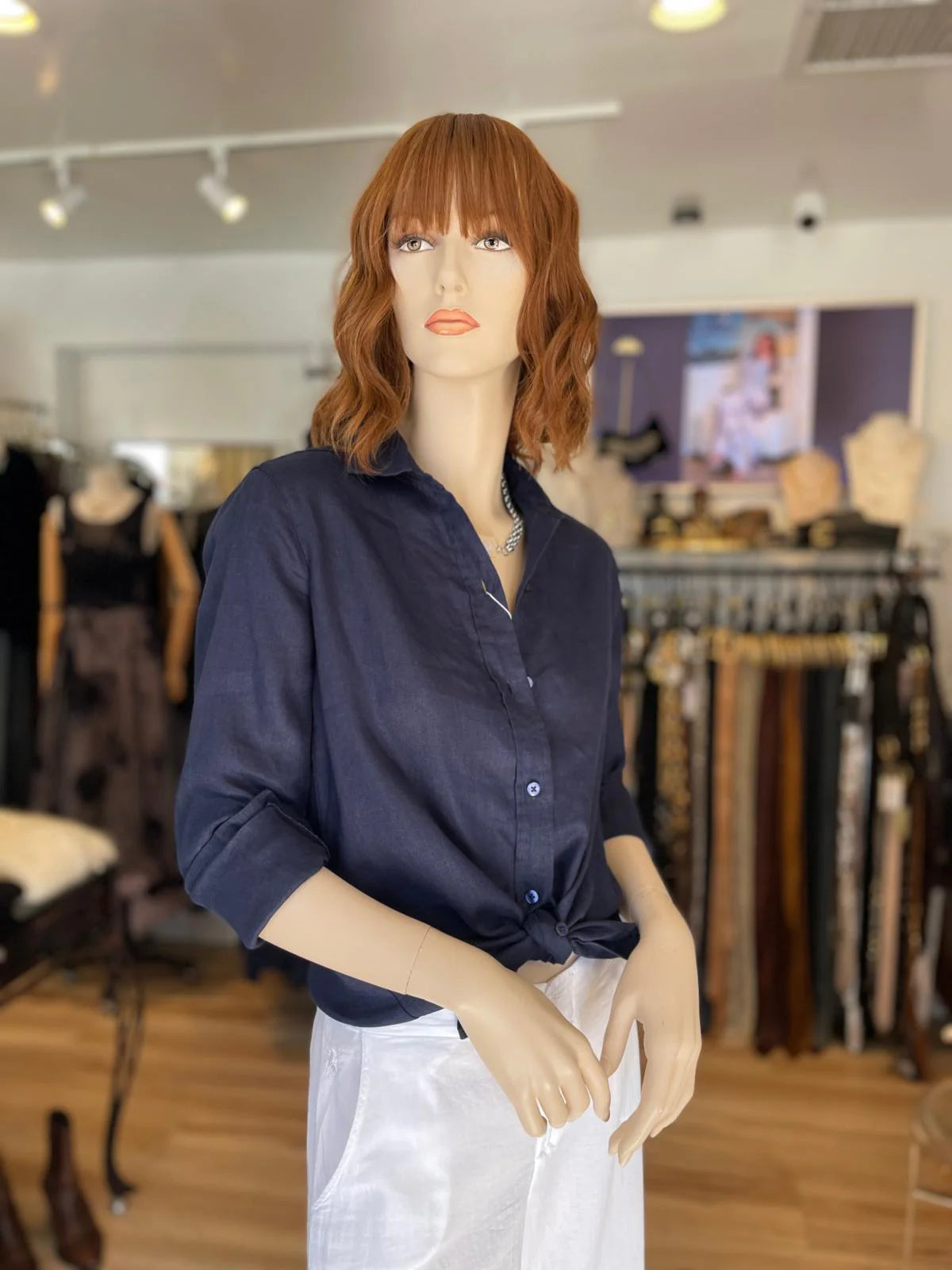 Button Shirt by Pure Amici in Navy
