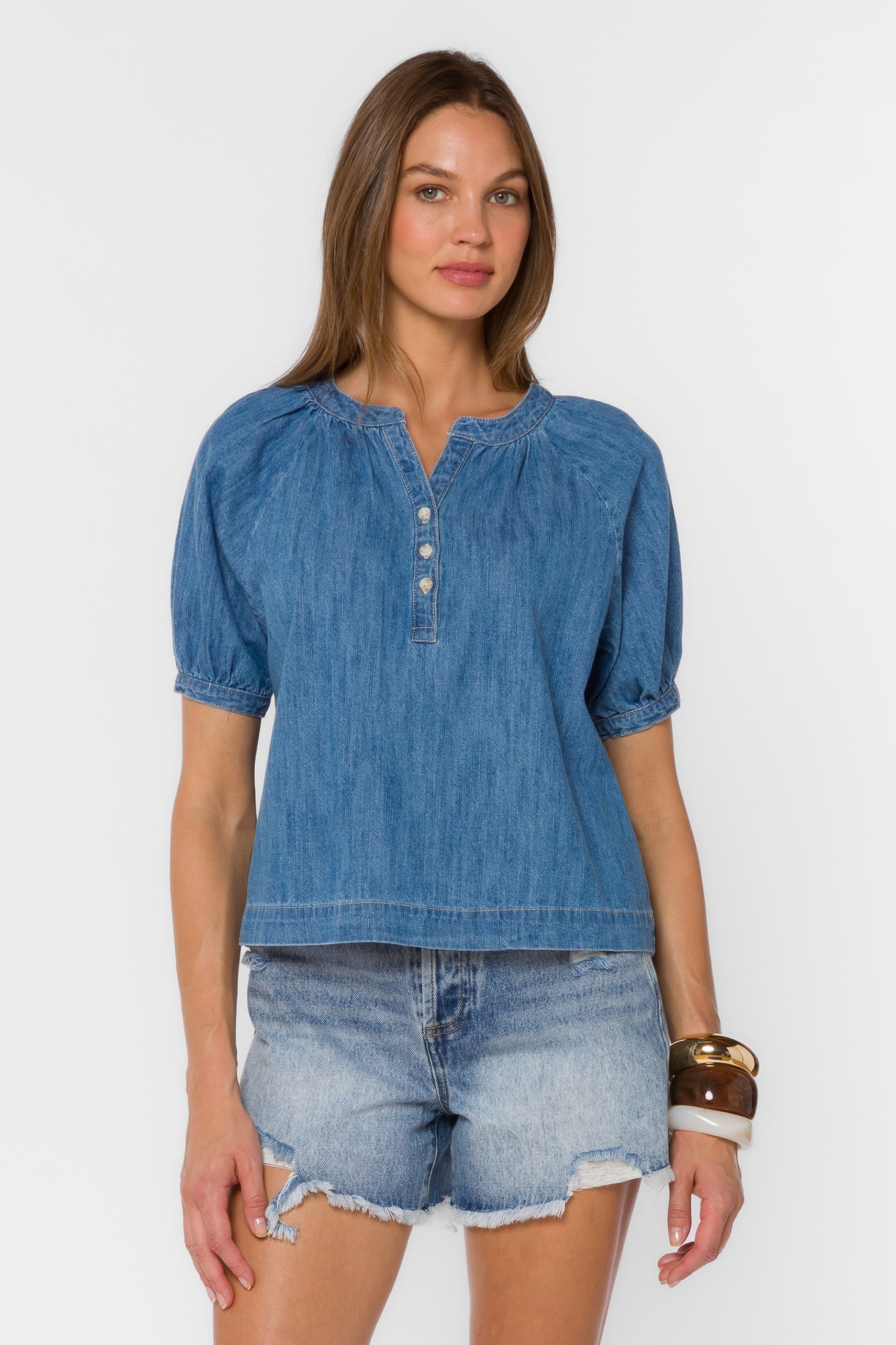 Ronny Top by Velvet Heart in Uptown Blue