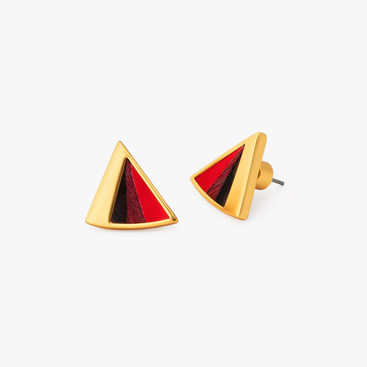 Rowan Triangle Stud Earring by Brackish