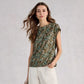 Rowan Linen Tee by White Stuff in Green