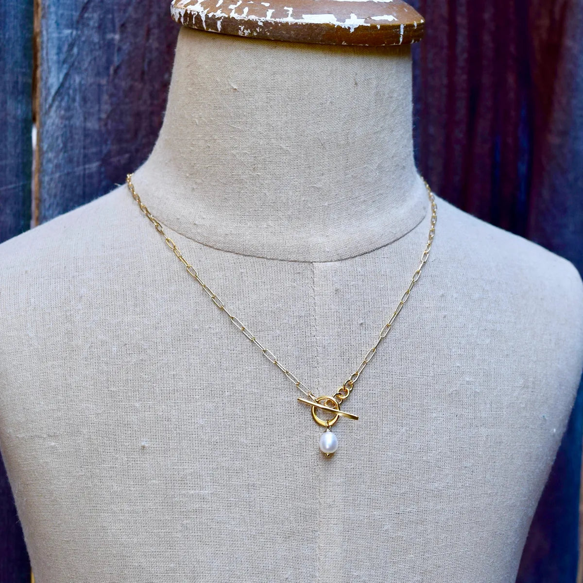 Make Me Smile Necklace by Amy Wells Designs in Freshwater Pearl