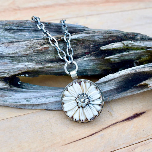 Friendship Necklace by Amy Wells Designs in Bone