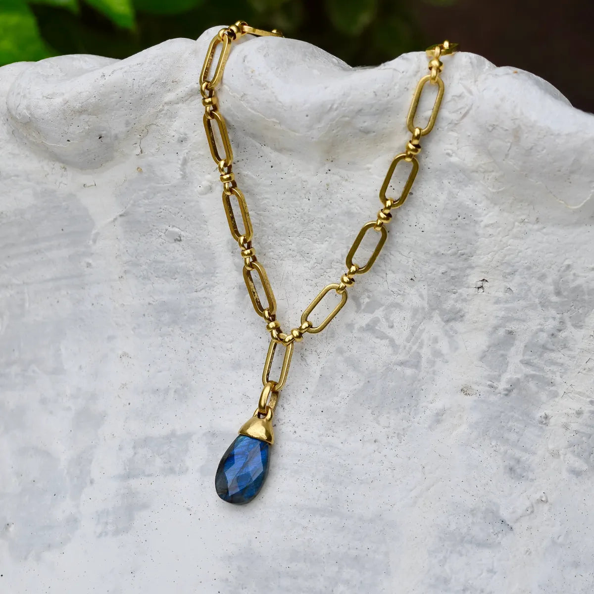 Ophelia Necklace by Amy Wells Designs in Labradorite
