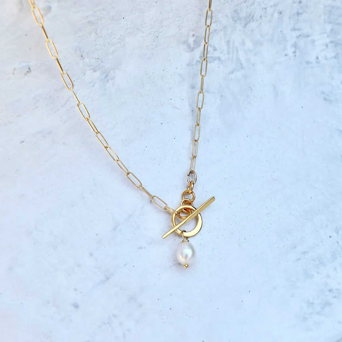 Make Me Smile Necklace by Amy Wells Designs in Freshwater Pearl