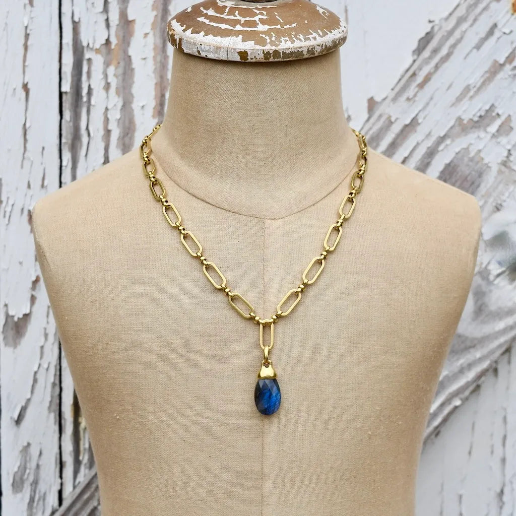 Ophelia Necklace by Amy Wells Designs in Labradorite