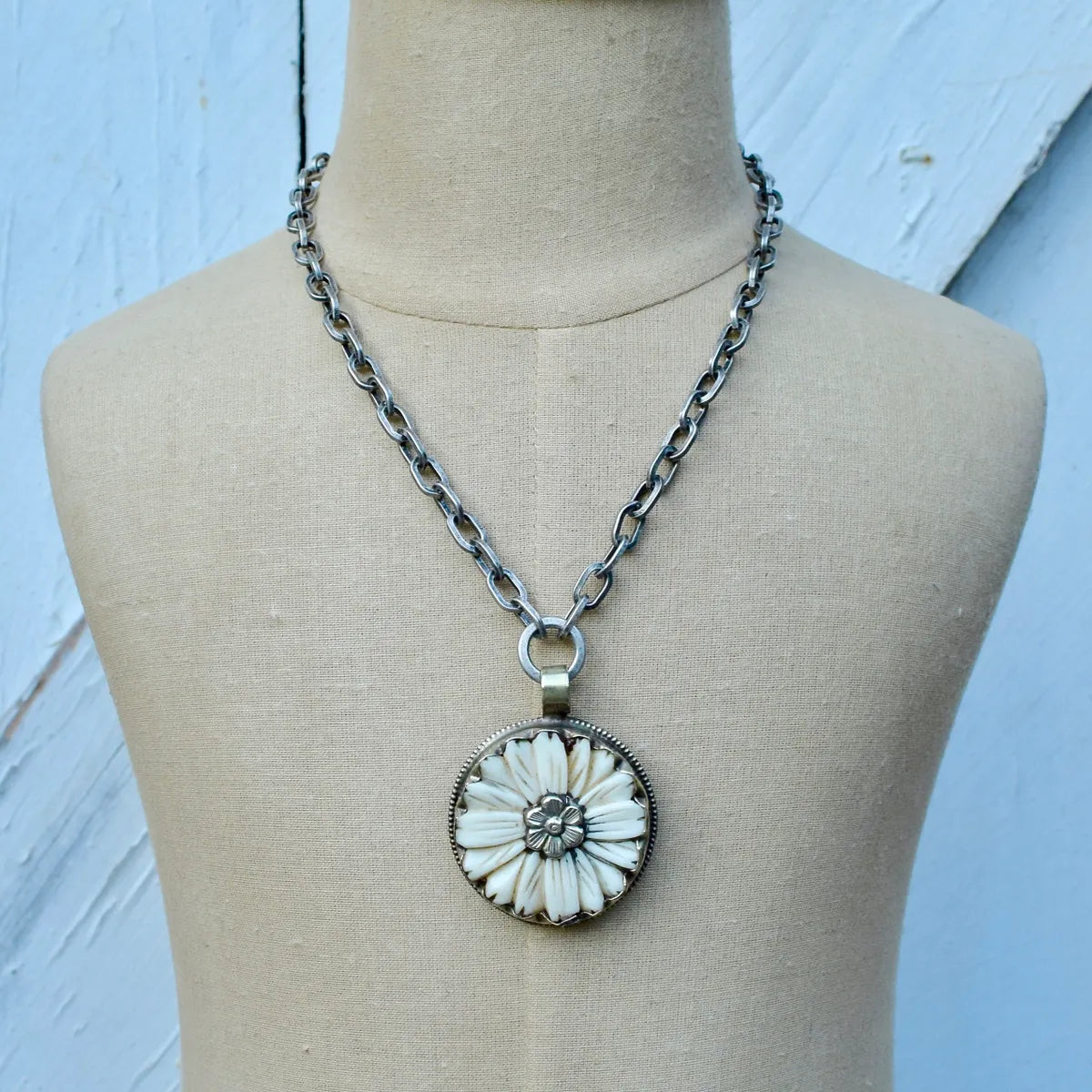 Friendship Necklace by Amy Wells Designs in Bone