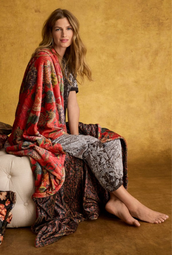 Laurel Canyon Cozy Blanket by Johnny Was in Ryuu Flower