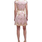 Jacquard Cap-Sleeve Dress by Vince Camuto in Blush