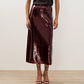 Classic Sequin Midi Skirt by Johnny Was in Red