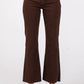 Bambino Scissor Hem Crop Baby Flare Jean By Letter to Juliet in Chocolate