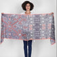 Fable Wrap by Vismaya Scarves in Navy Orange