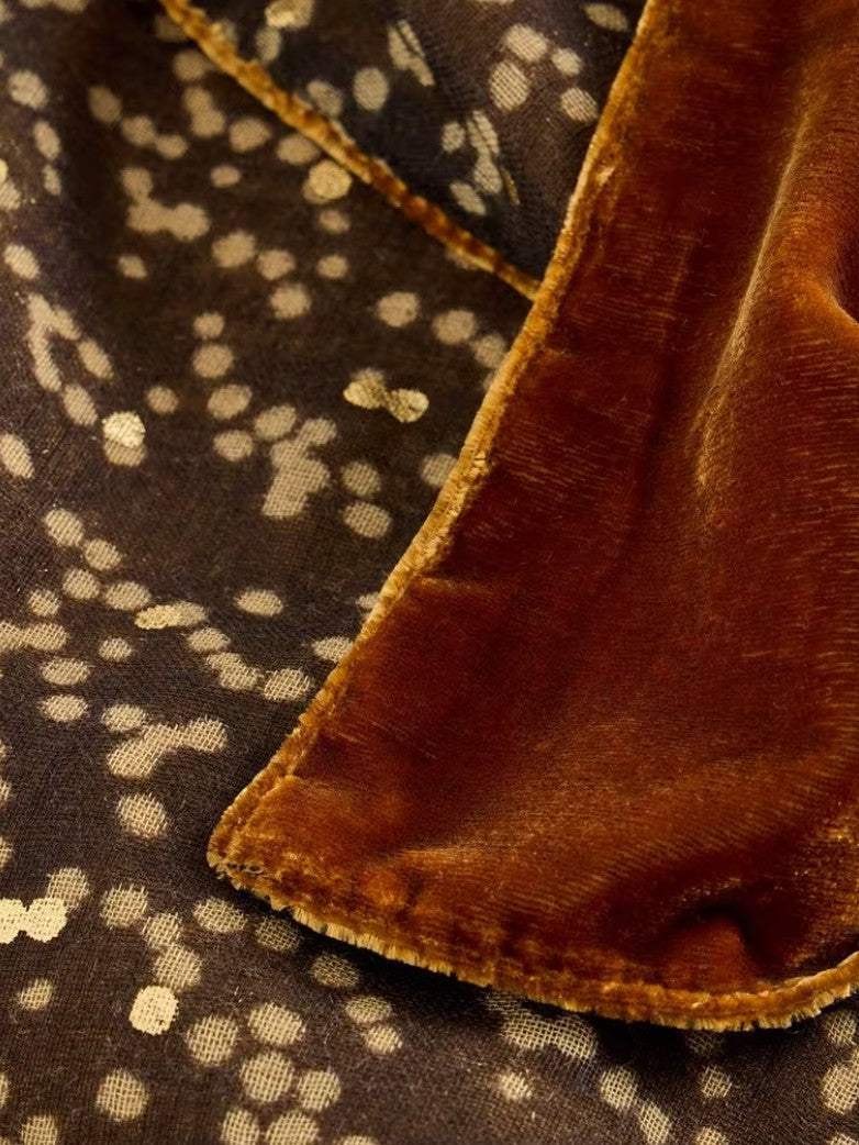 Velvet Printed Scarf by White Stuff in Chartreuse