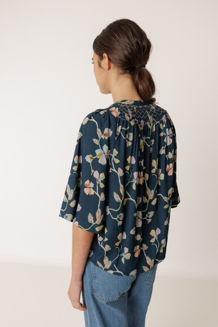 Shirt by Indi & Cold in Navy Print