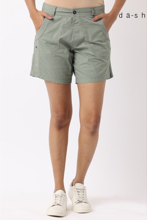 Daniela Knit Waist Shorts by Dash Clothing in Sea Spray