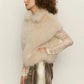 Silky Fur Vest by Sanctuary in Almond Cream