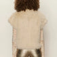 Silky Fur Vest by Sanctuary in Almond Cream