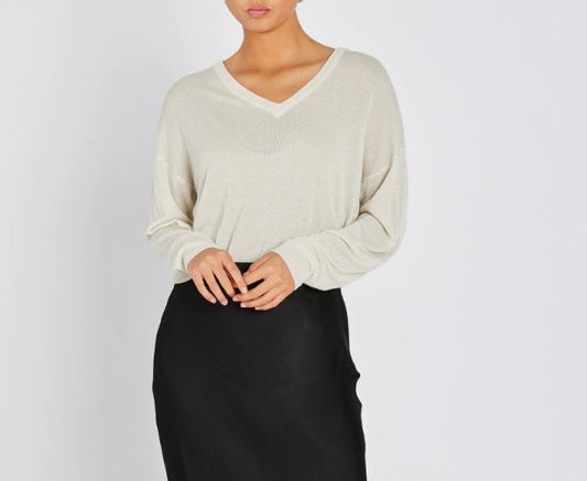 Bluebell Marlea Knit Top by Brunns Bazaar in Snow White