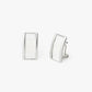 Smith Town Rectangle Stud Earring by Brackish in Sliver