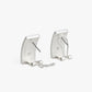 Smith Town Rectangle Stud Earring by Brackish in Sliver