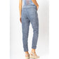 Suede Star Jegging by Look Mode in Blue Jean