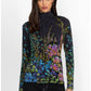 The Jaine Favorite Button Back Mock Neck by Johnny Was in Magic Garden