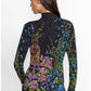 The Jaine Favorite Button Back Mock Neck by Johnny Was in Magic Garden