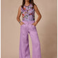 The Jaine Favorite Crew Neck Swing Tank by Johnny Was in Willa Lavender