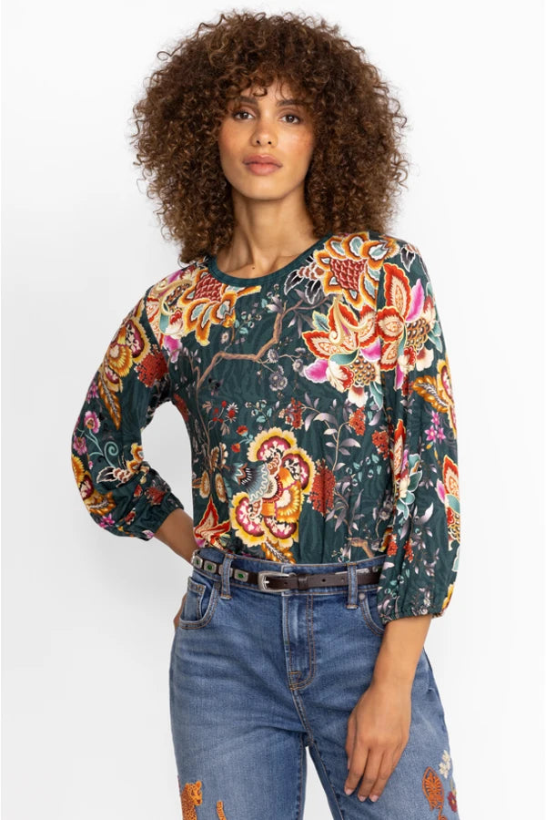 Orizaba Puff Sleeve Top by Johnny Was