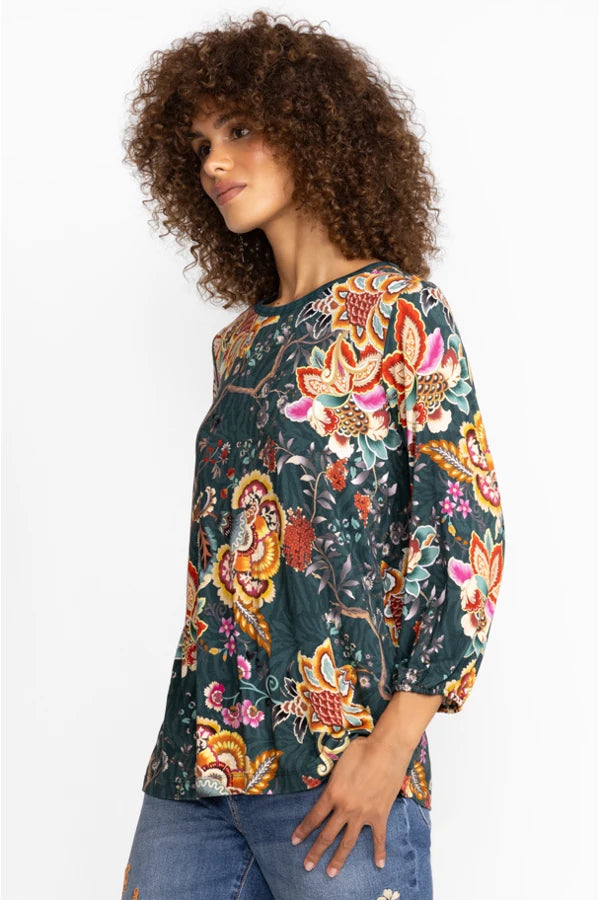 Orizaba Puff Sleeve Top by Johnny Was