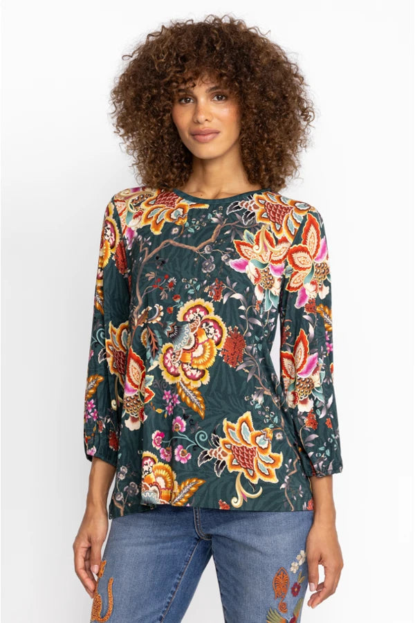 Orizaba Puff Sleeve Top by Johnny Was