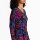 The Janie Favorite Long Sleeve V-Neck Swing Tee by Johnny Was in Aphaia